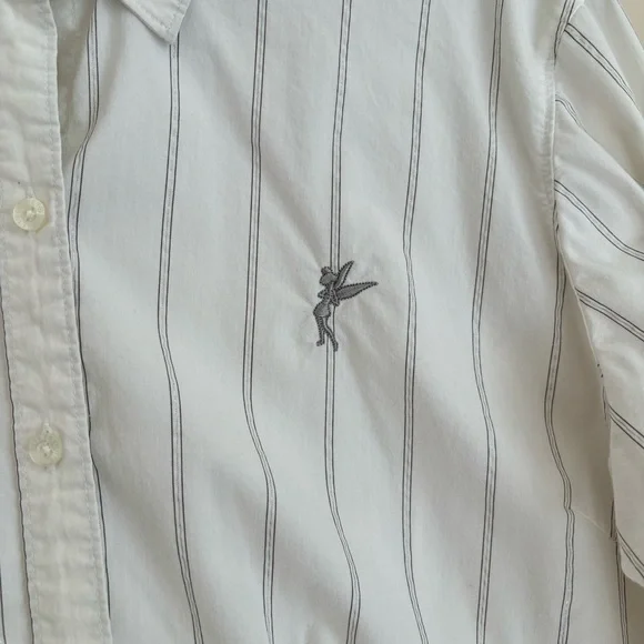 Disney Tinkerbell Long Sleeve Button Down Top - Picture 3 of 9
